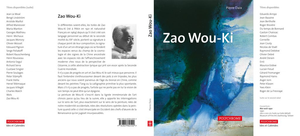 Editions Ides et Calendes. Zao Wou-Ki