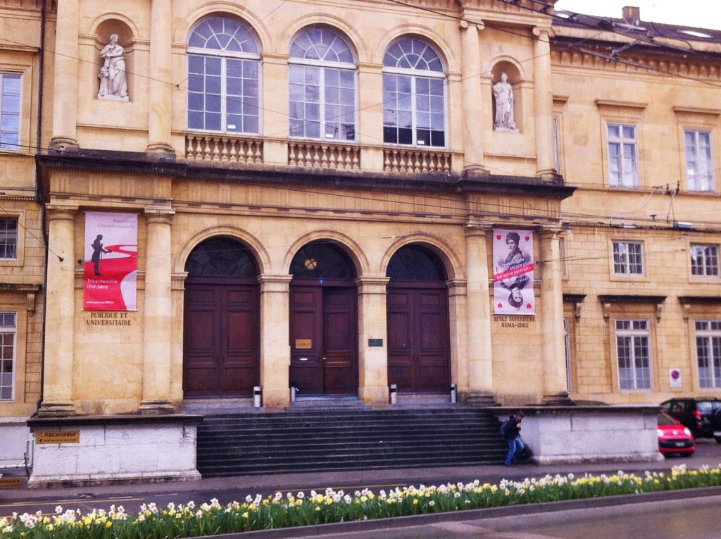 Bibliothèque publique et universitaire de Neuchâtel. Rousseau ou la culture de l'image