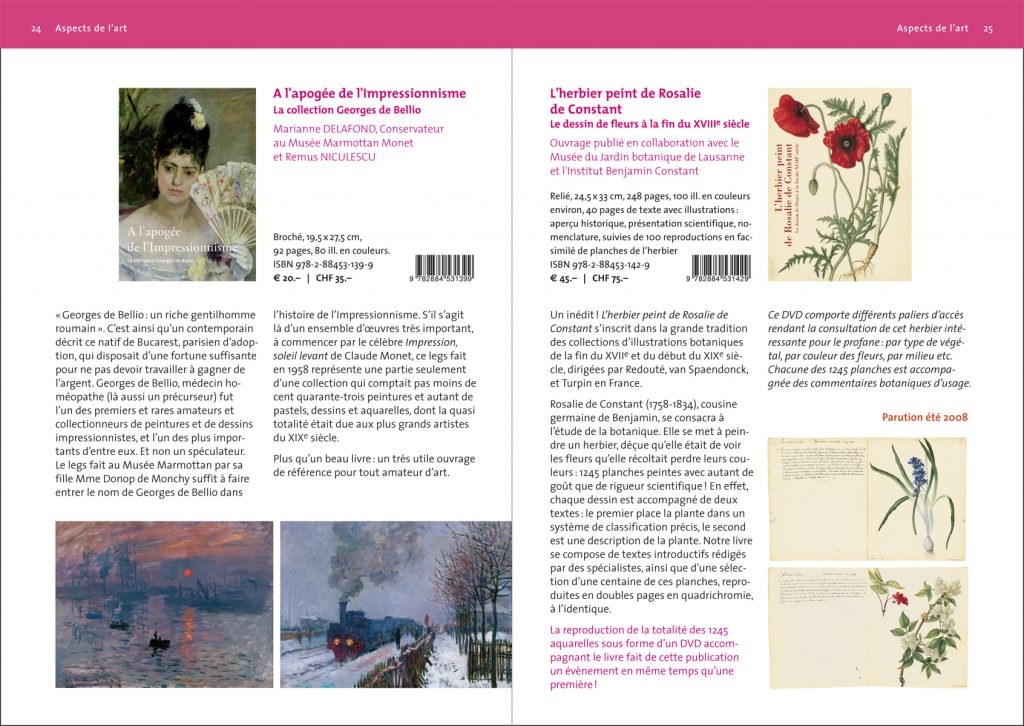 Bibliothèque des Arts - Catalogue