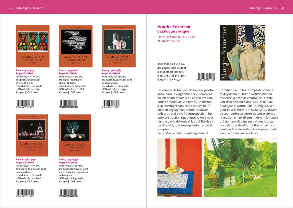 Bibliothèque des Arts - Catalogue