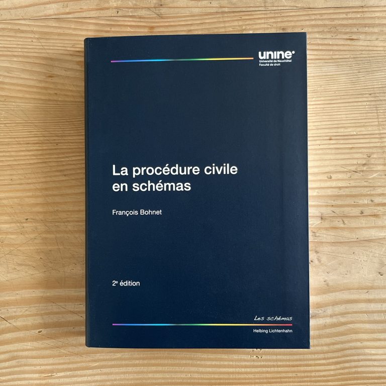 François Bohnet, La procédure civile en schémas