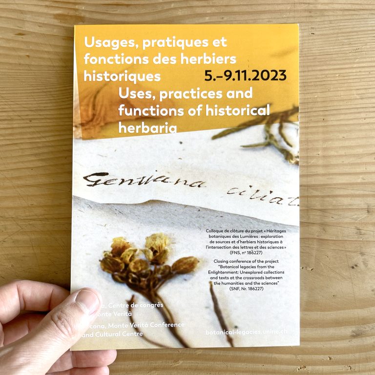 Colloque "Héritages botaniques des Lumières: exploration de sources et d'herbiers historiques à l'intersection des lettres et des sciences"